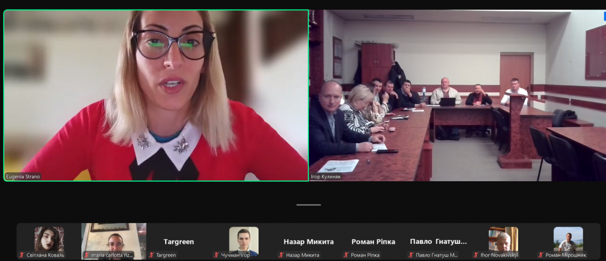 Скріншот з онлайн-конференції
