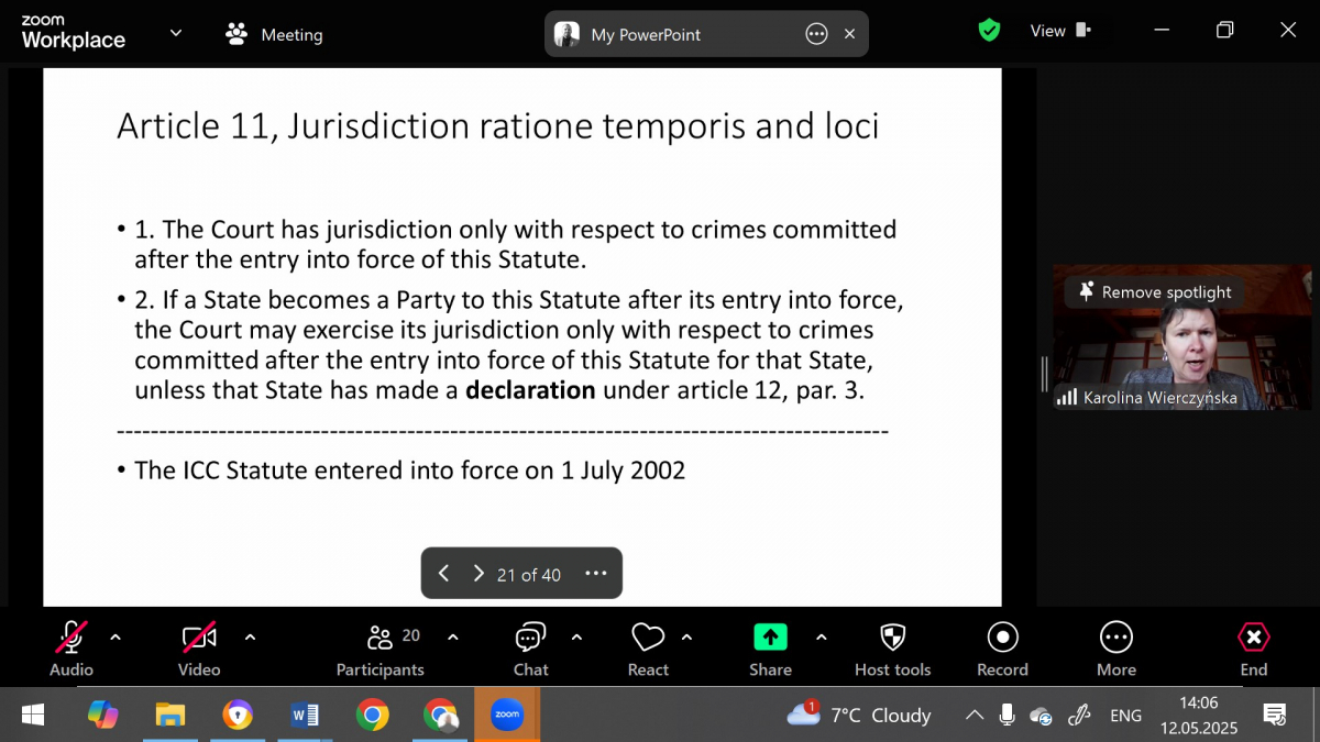 Скріншот з онлайн-лекції