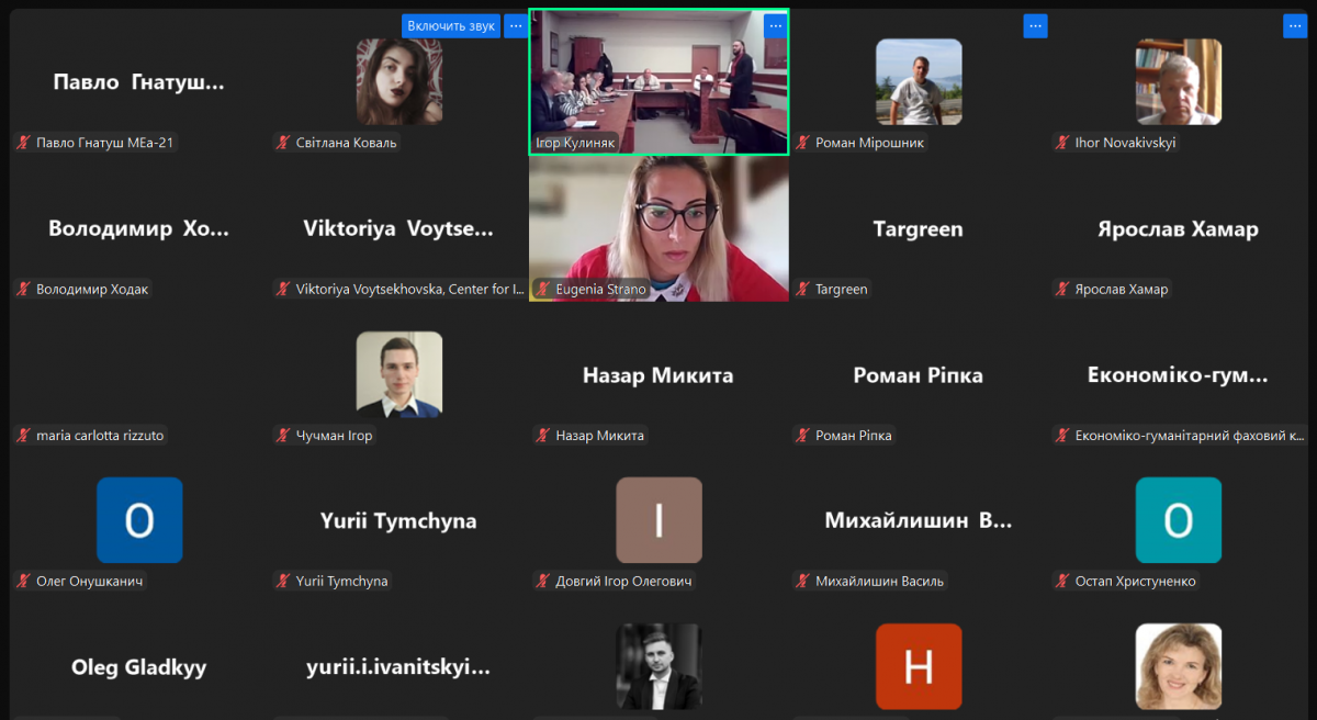 Скріншот з онлайн-лекції