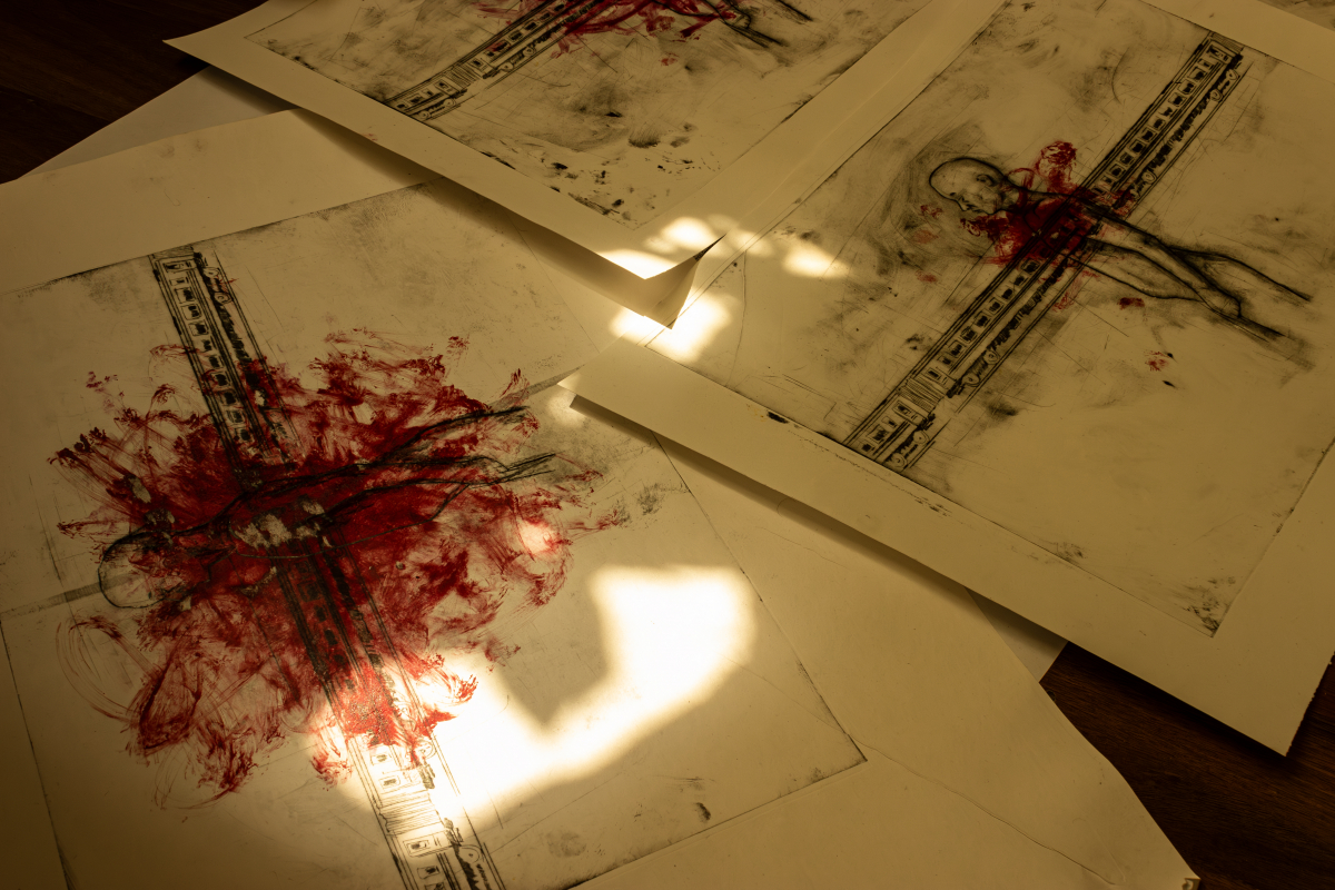 Фото процесу роботи й підготовки проєктів