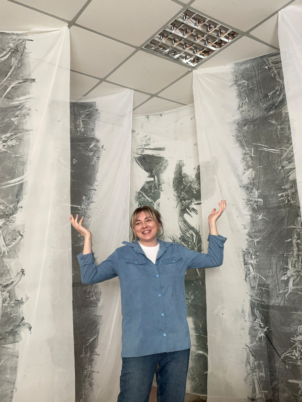 Фото процесу роботи й підготовки проєктів