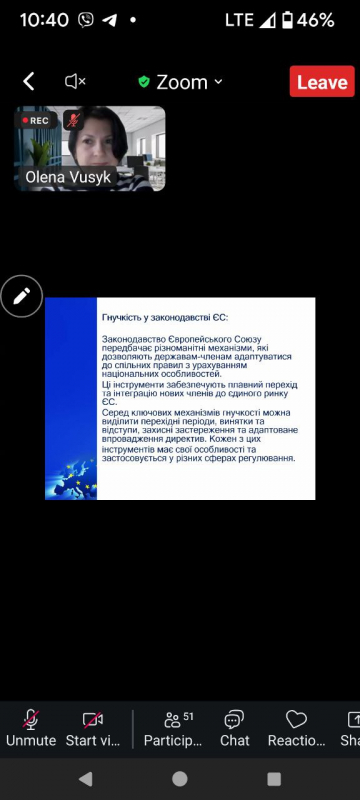 Скріншот з онлайн-лекції