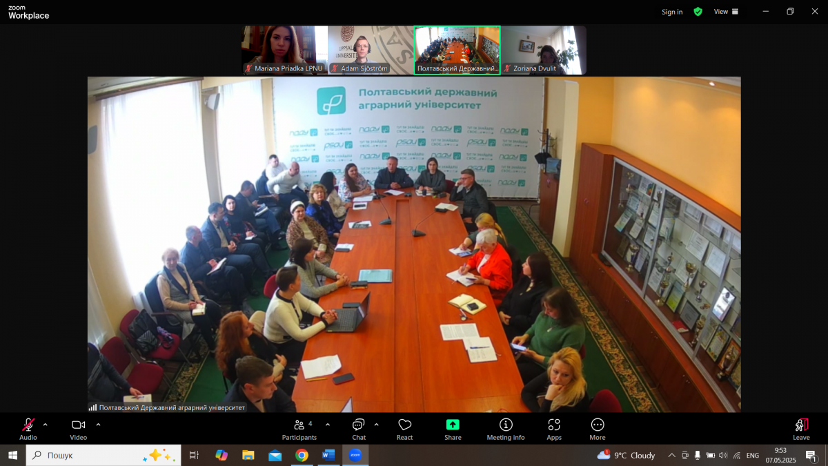 Скріншот з онлайн-зустрічі