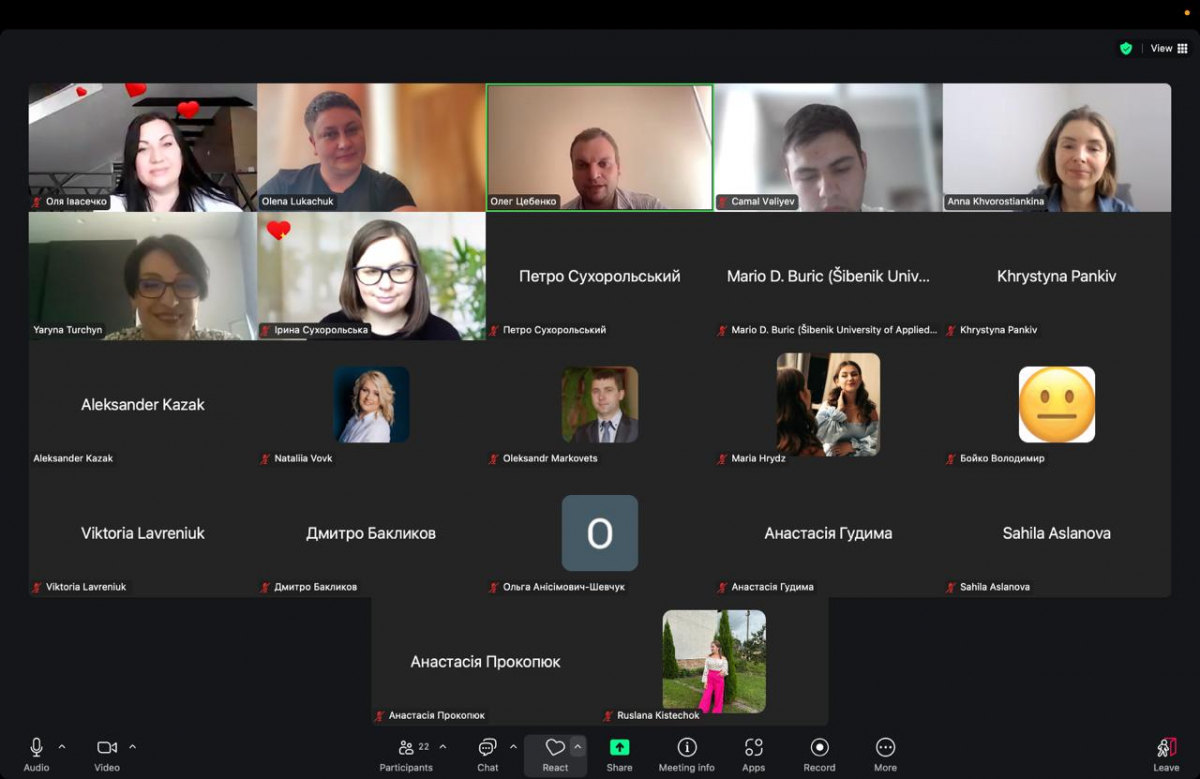 Скріншот з онлайн-заходу