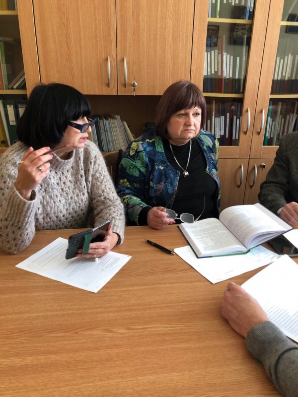 Фото із зустрічі на кафедрі ОХ