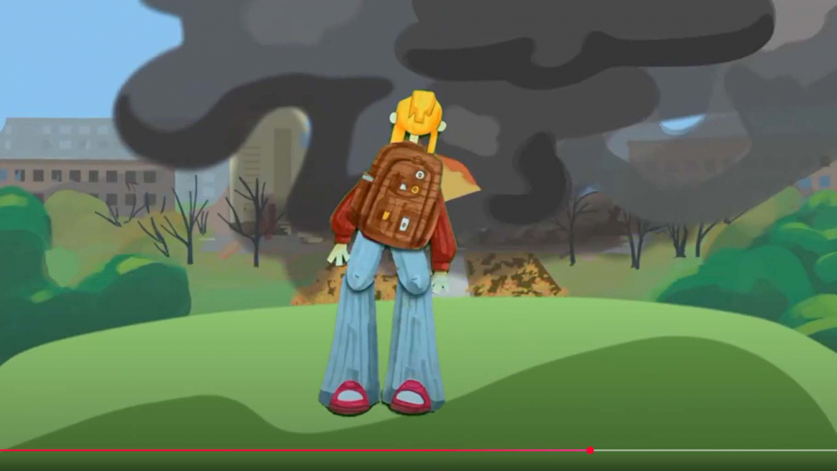 Скріншот з відеозапису