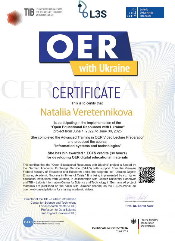 Сертифікат учасника