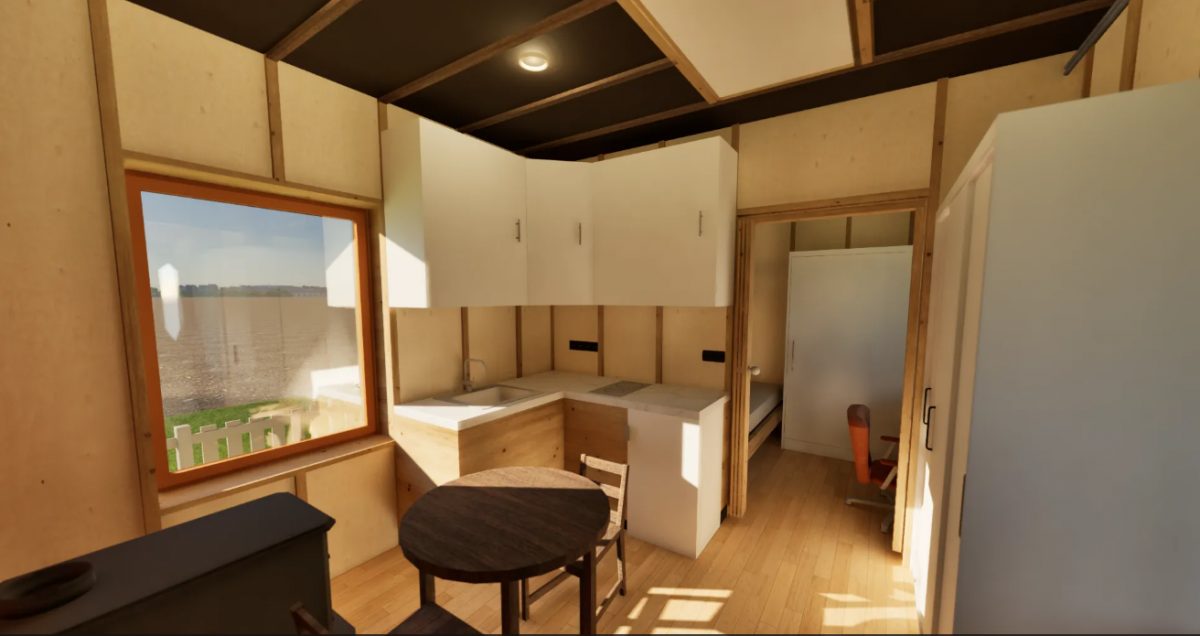 Maaülikooli insenerid panid Lvivi poole teele erilise maja