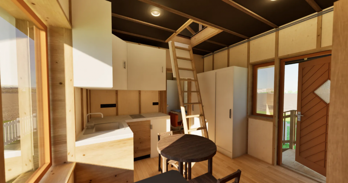 Maaülikooli insenerid panid Lvivi poole teele erilise maja