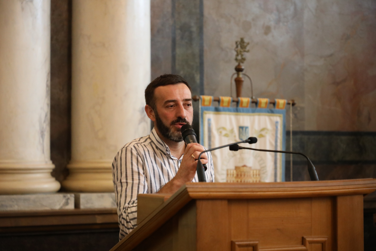 Фото з лекції Пітера Осборна