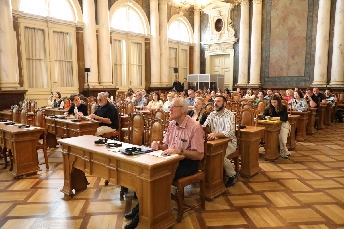 Фото з лекції Пітера Осборна