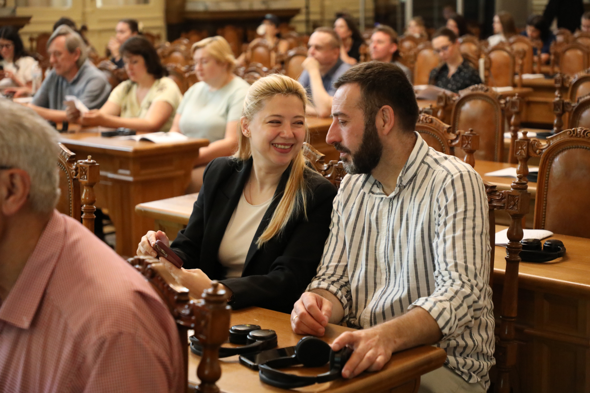 Фото з лекції Пітера Осборна
