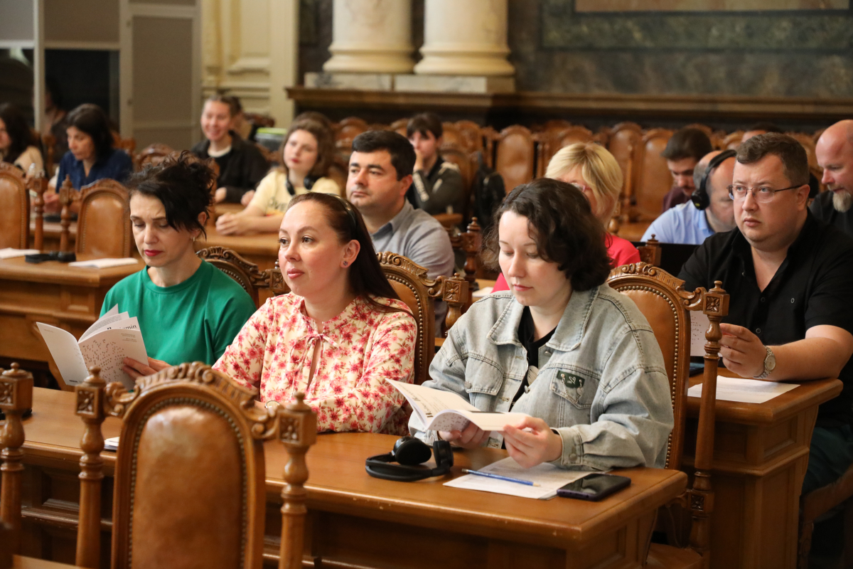 Фото з лекції Пітера Осборна