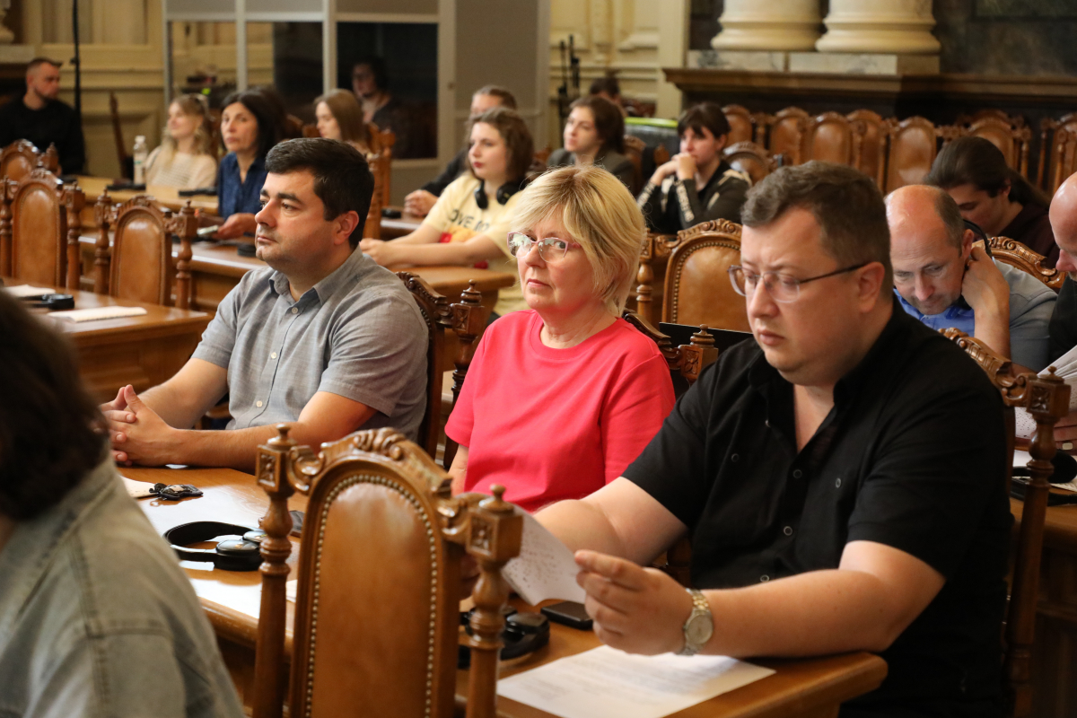 Фото з лекції Пітера Осборна