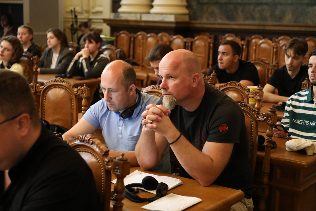 Фото з лекції Пітера Осборна