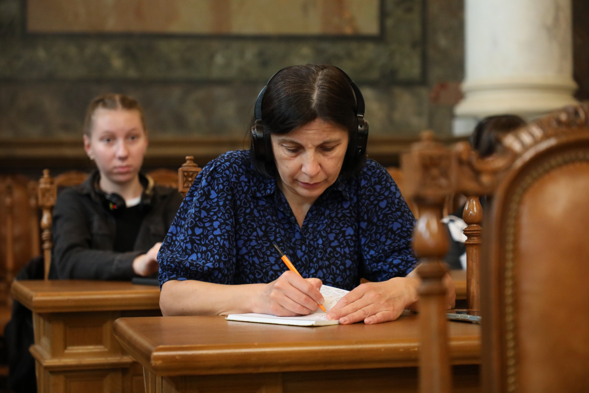 Фото з лекції Пітера Осборна