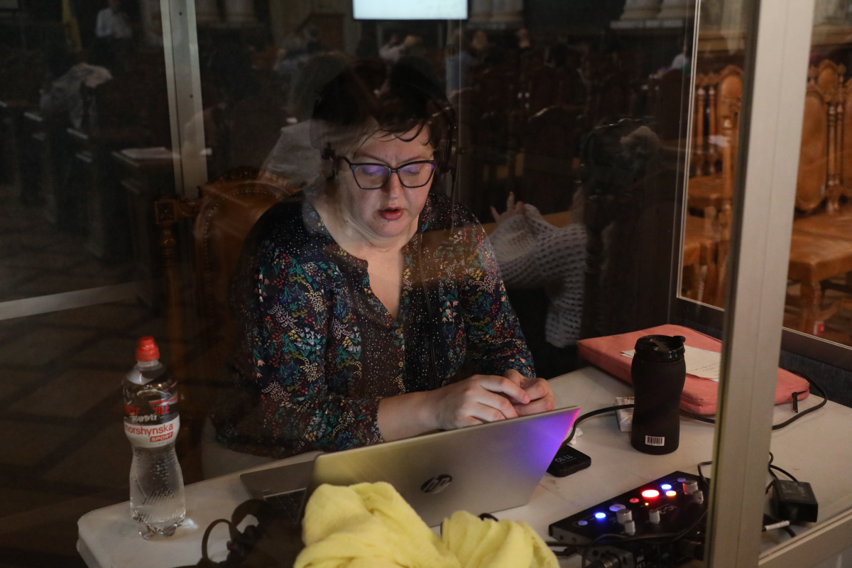 Фото з лекції Пітера Осборна