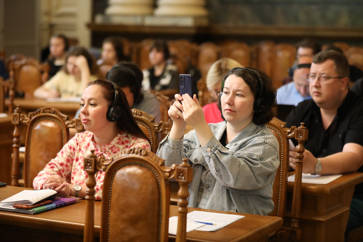 Фото з лекції Пітера Осборна