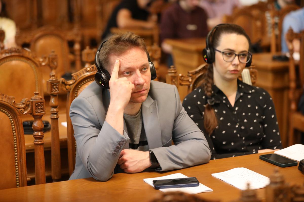 Фото з лекції Пітера Осборна