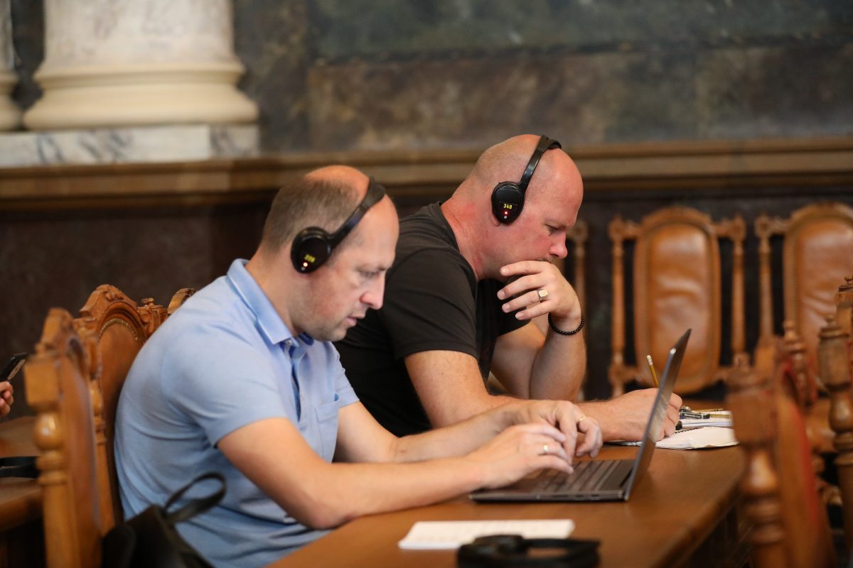 Фото з лекції Пітера Осборна