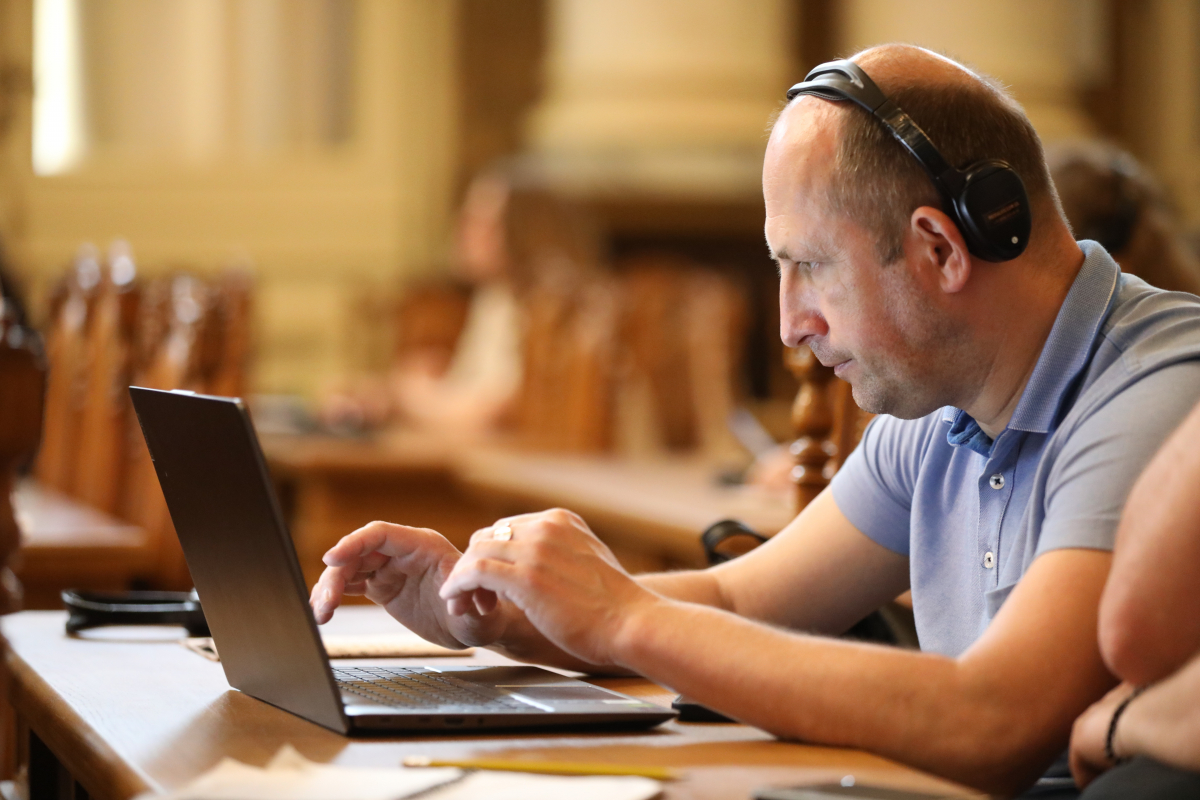 Фото з лекції Пітера Осборна