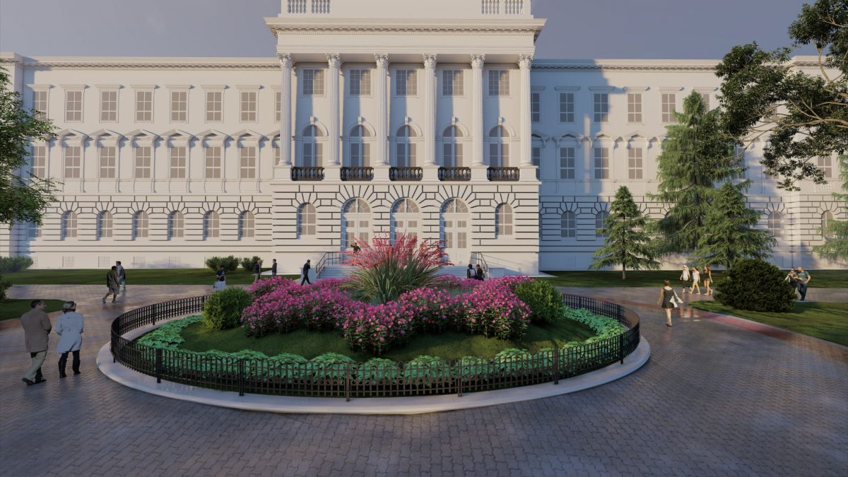 Історичний партер перед головним корпусом Львівської політехніки