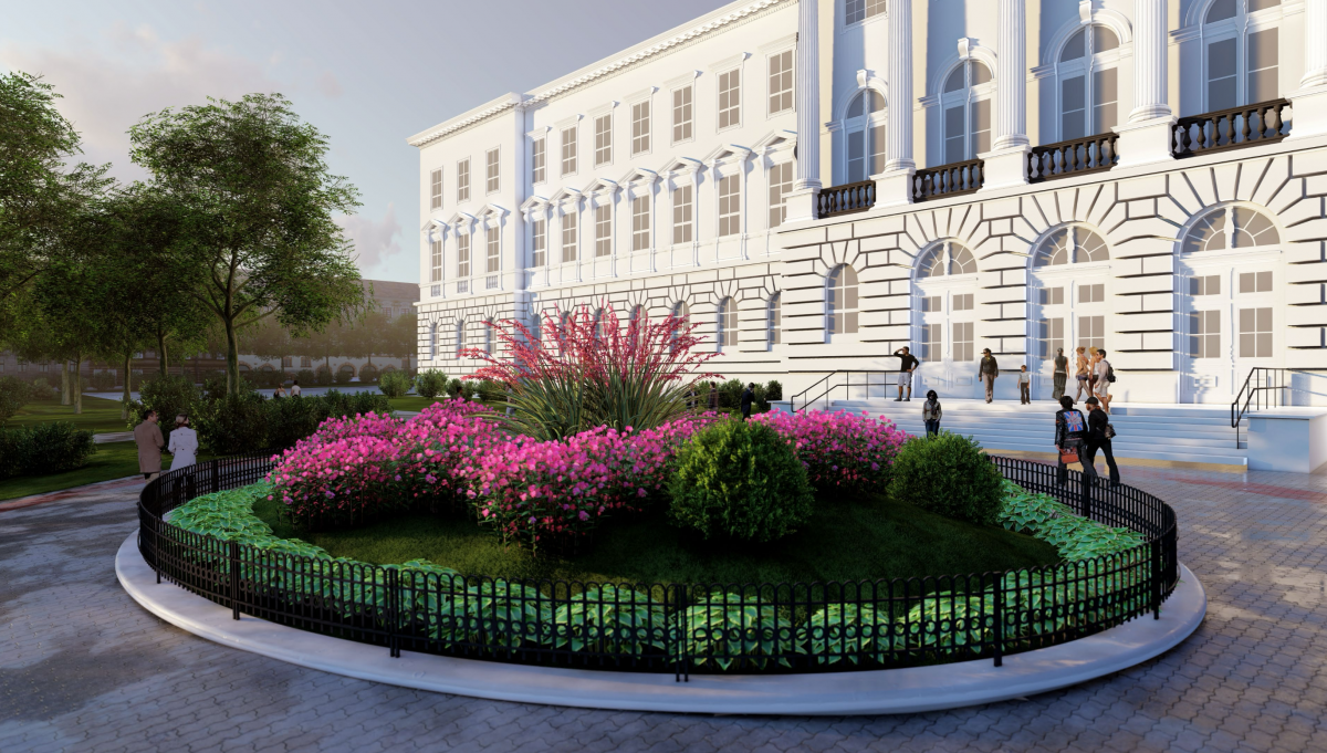 Історичний партер перед головним корпусом Львівської політехніки