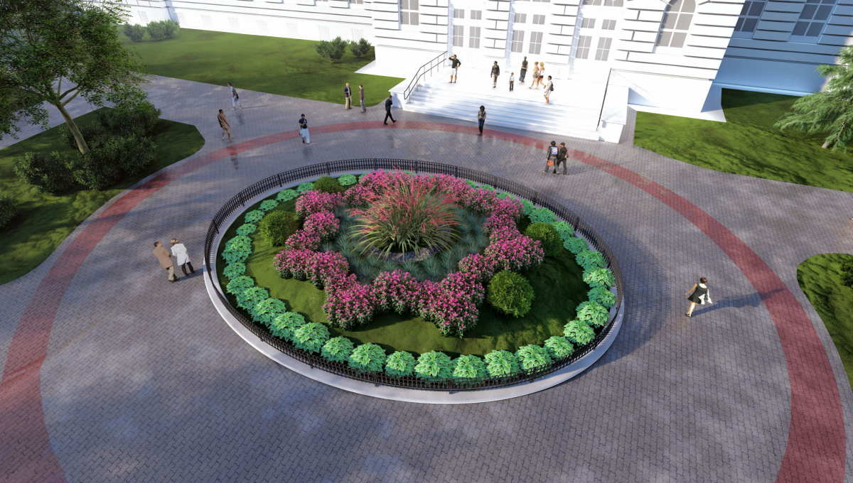 Історичний партер перед головним корпусом Львівської політехніки