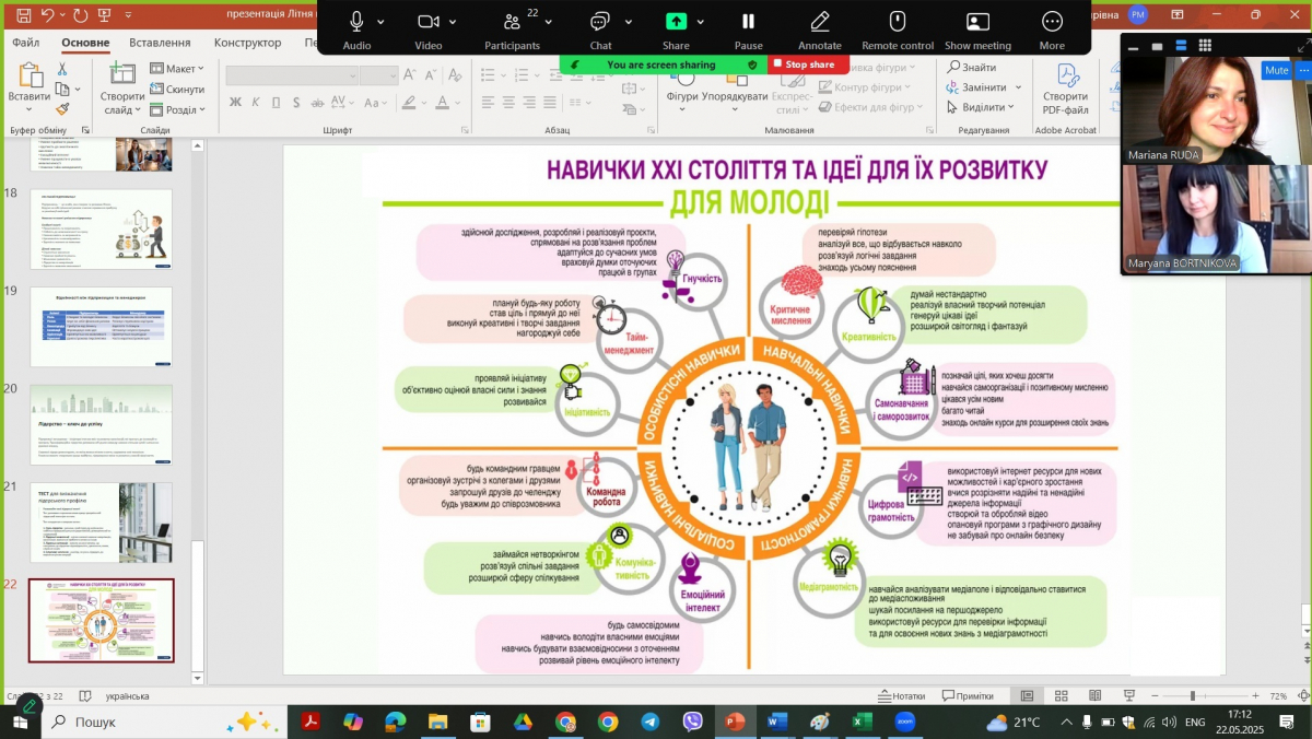 Скріншот з онлайн-школи