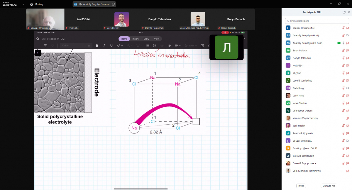 Скріншот з онлайн-лекції