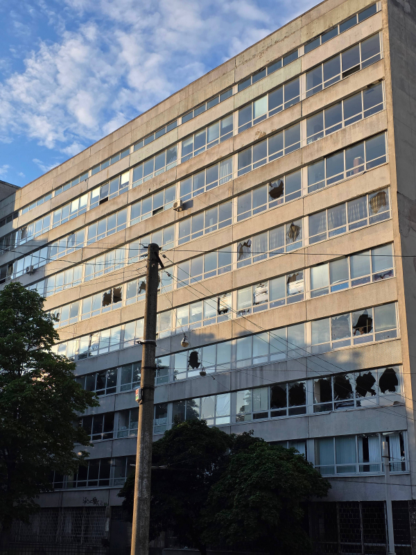 Пошкоджені приміщення Львівської політехніки