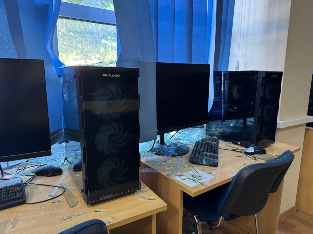 Пошкоджені приміщення Львівської політехніки