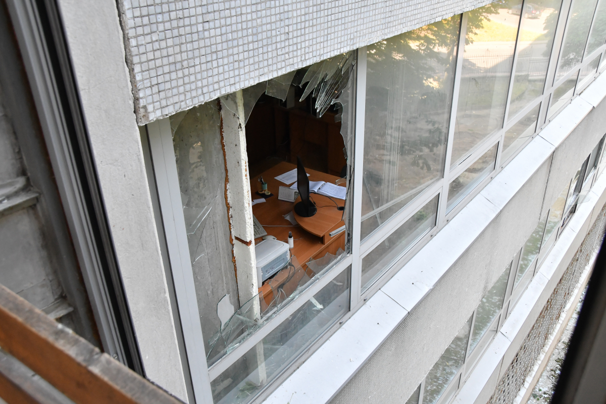 Пошкоджені приміщення Львівської політехніки