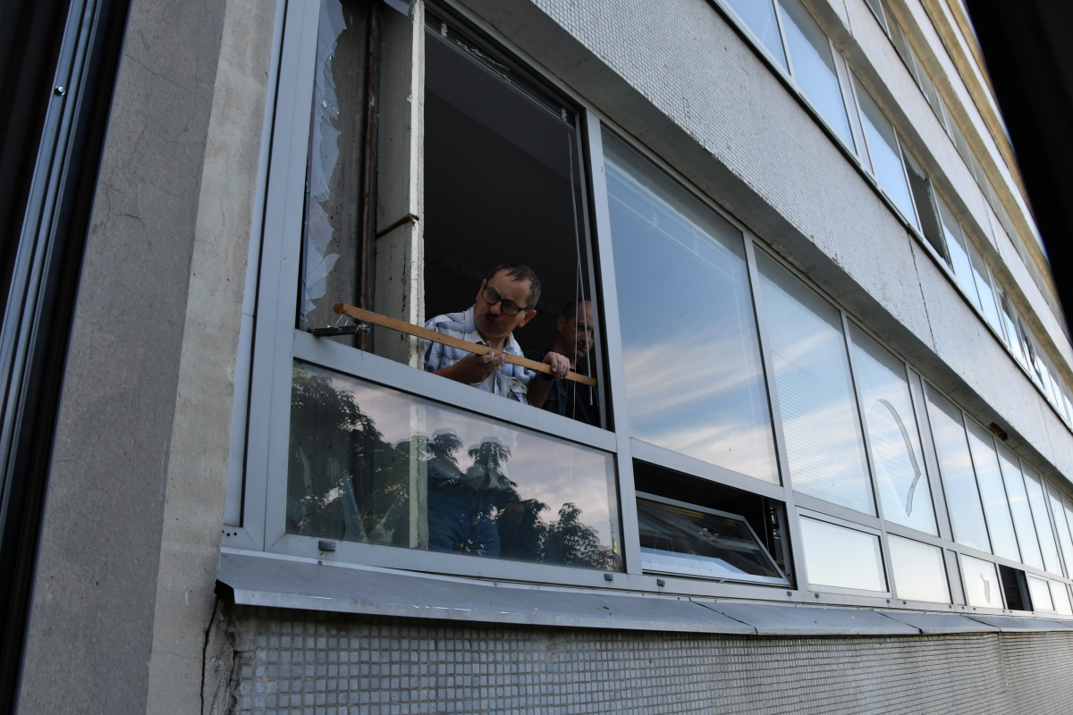 Пошкоджені приміщення Львівської політехніки