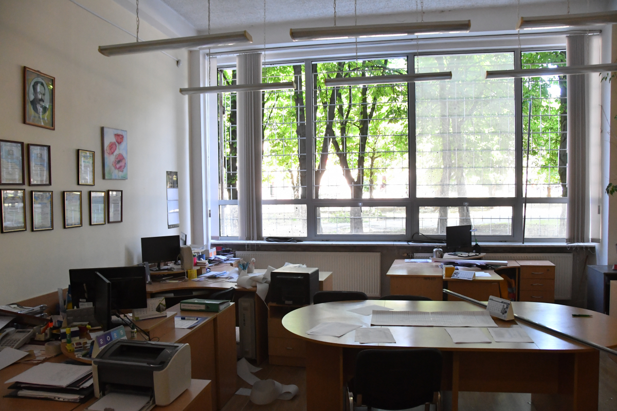 Пошкоджені приміщення Львівської політехніки