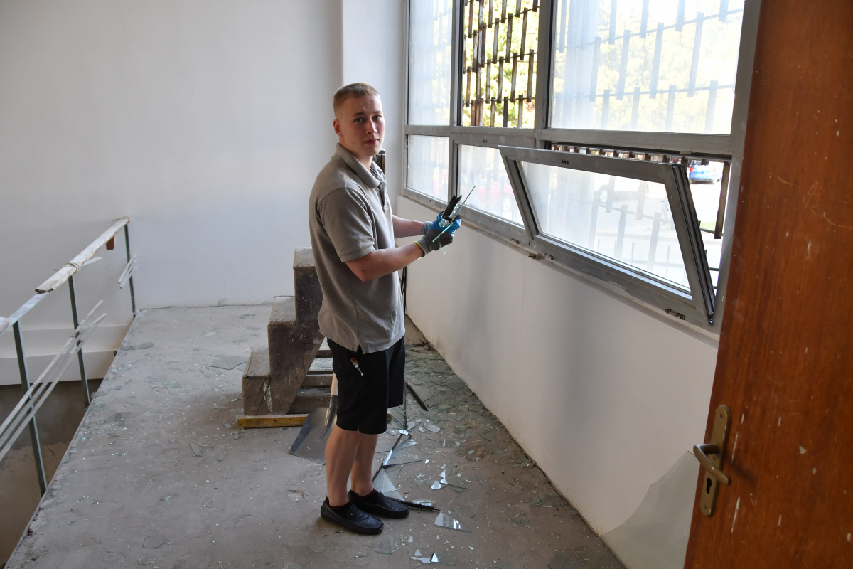 Пошкоджені приміщення Львівської політехніки