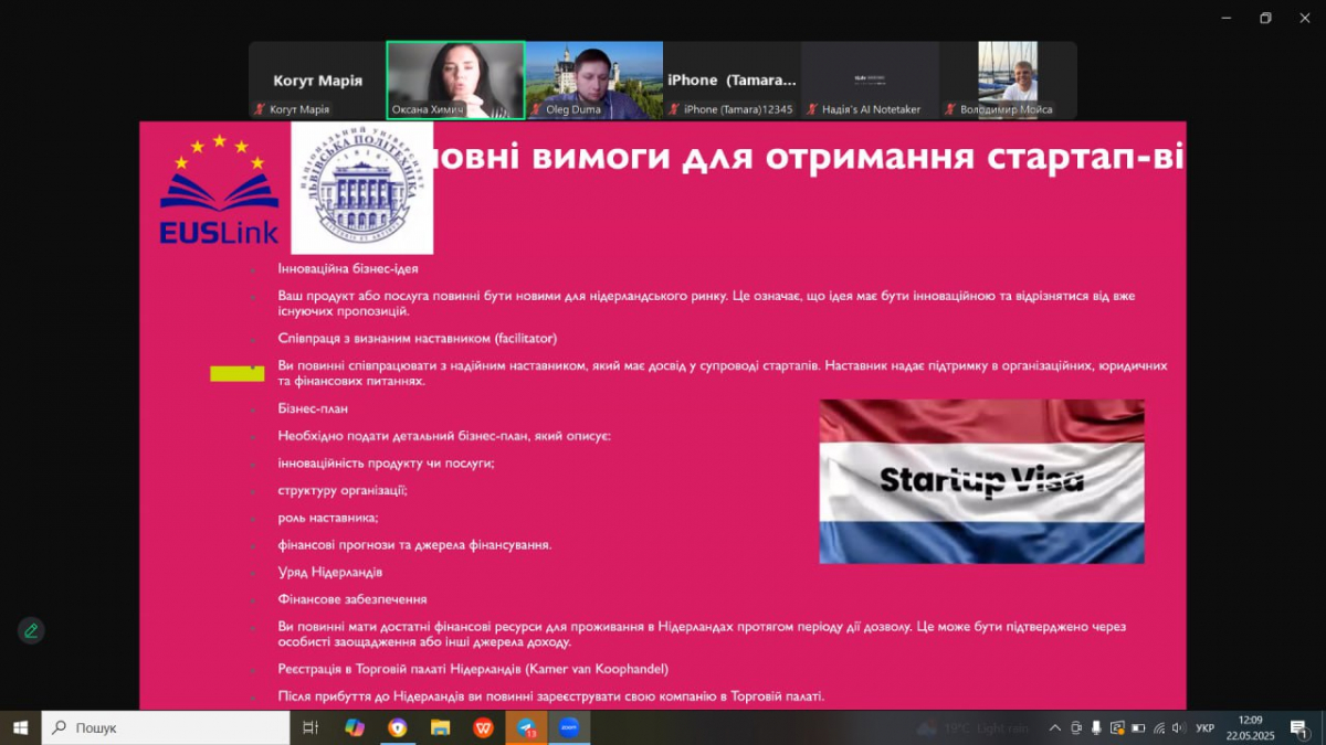 Скріншот з онлайн-заходу проєкту