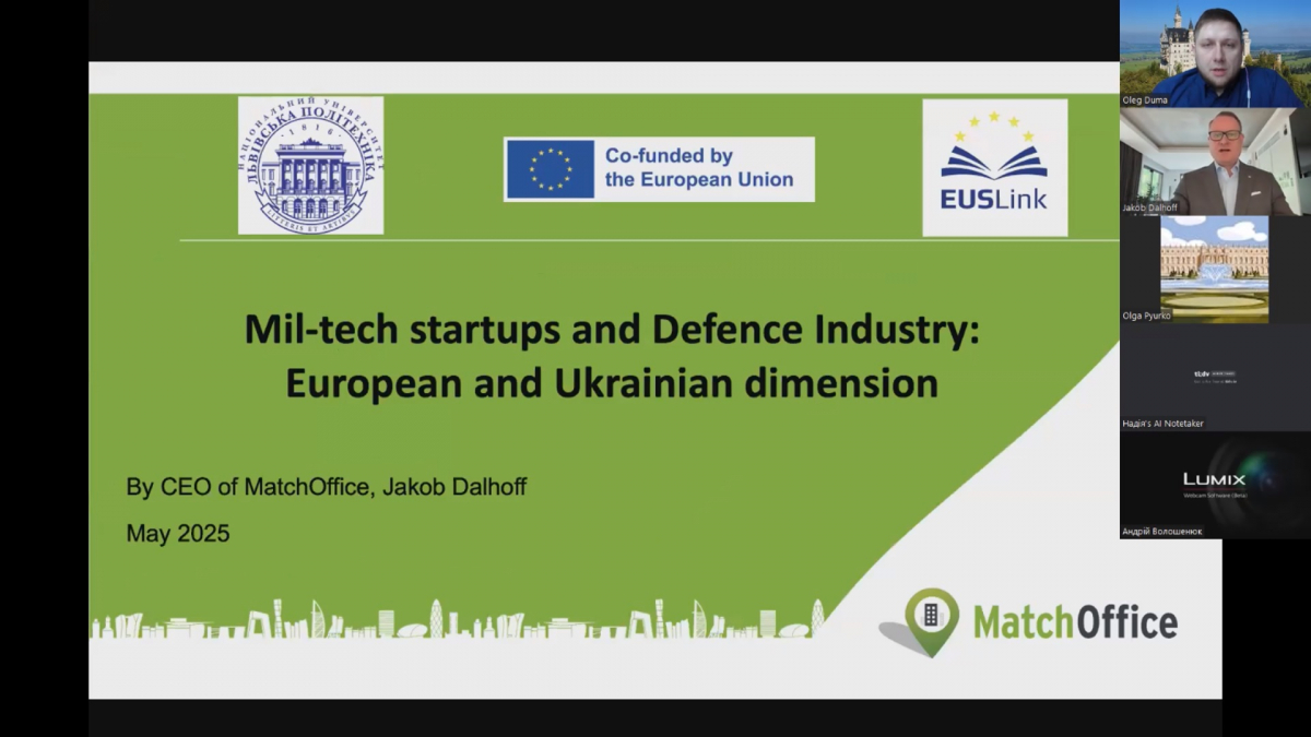 Скріншот з онлайн-заходу проєкту