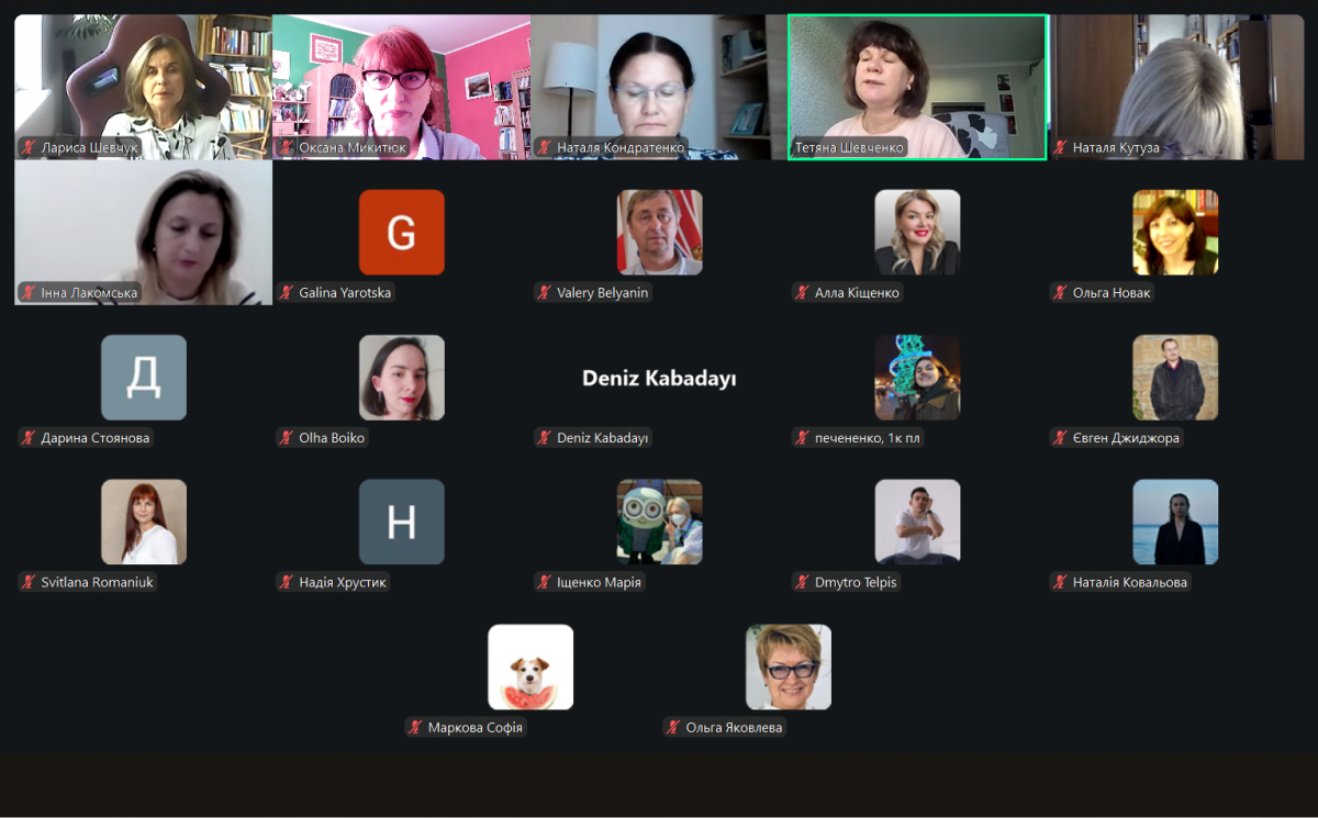 Скріншот з онлайн-конференції