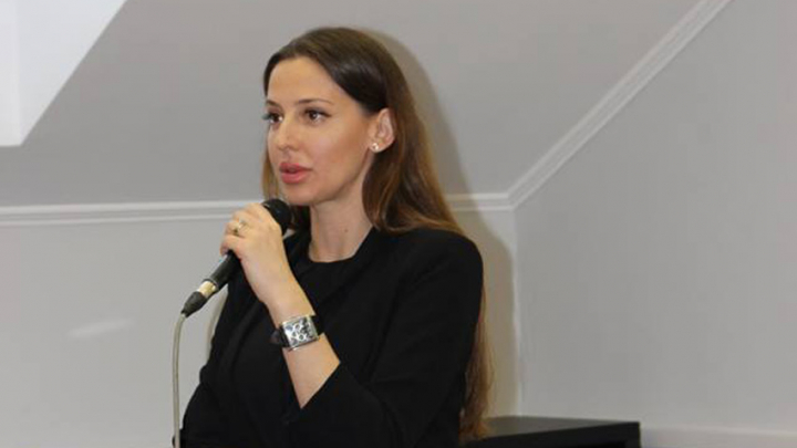 на лекції Яніки Мерило