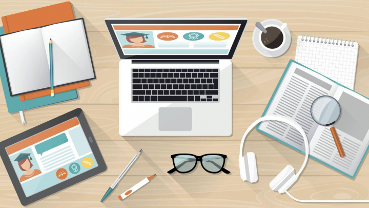 малюнок-колаж робочого стола