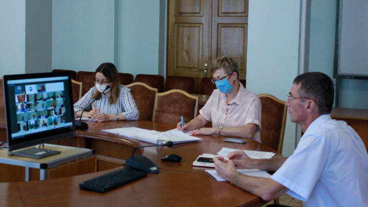 фото аудиторії - відеоконференції під головуванням першого заступника Міністра освіти і науки України Миколи Кизима 