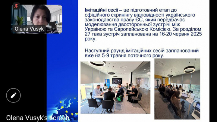 Скріншот з онлайн-лекції