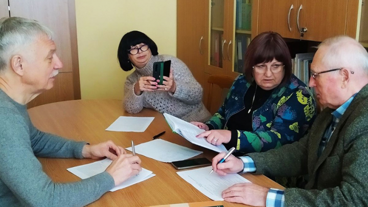 Фото із зустрічі на кафедрі ОХ